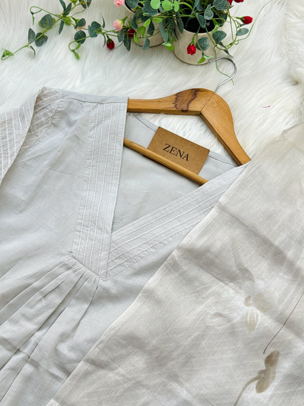 ✨ Mul Cotton Embroidered Kurti Set ✨