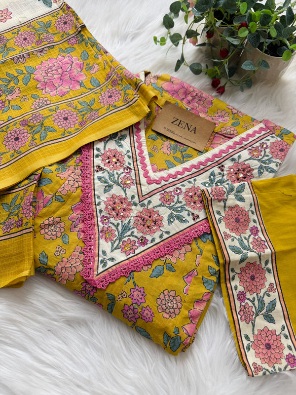 ✨ Pure Cotton Anarkali Set ✨