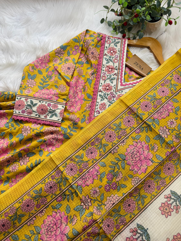 ✨ Pure Cotton Anarkali Set ✨