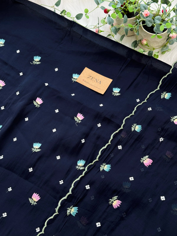✨ Malai Chanderi Unstitched Suit ✨
