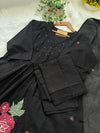 ✨ Pure Cotton Hand Detailed Anarkali Set – Appliqué Work ✨