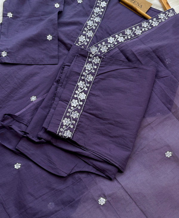 ✨ Pure Cotton Hand Detailed Kurti Set ✨