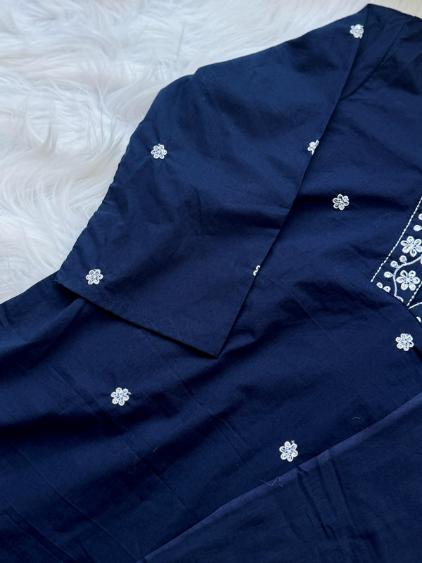 ✨ Pure Cotton Hand Detailed Kurti Set ✨