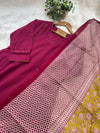 ✨ Pure Cotton A-Line Kurti Set ✨