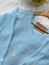 ✨ Mul Chanderi Embroidered Kurti Set ✨