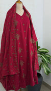 ✨ Pure Cotton Embroidered Anarkali Set ✨