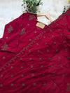 ✨ Pure Cotton Embroidered Anarkali Set ✨
