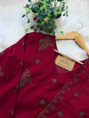 ✨ Pure Cotton Embroidered Anarkali Set ✨