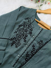 ✨ Glass Chanderi Embroidered Kurti Set ✨