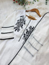 ✨ Glass Chanderi Embroidered Kurti Set ✨