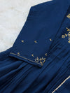 ✨ Glass Chanderi Handwork Anarkali Set ✨