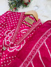 ✨ Pure Cotton Mirror Work Kurti Set with Handwork Details ✨
