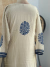 ✨ Pure Muslin Hand Detailed Kurti Set ✨