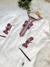 ✨ Premium Mul Cotton Embroidered Kurti Set ✨