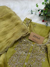 ✨ Premium Crushed Tissue Silk Handwork Suit – Top, Bottom & Dupatta ✨