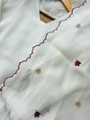 ✨ Roman Silk Embroidered Partywear Kurti Set ✨