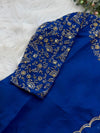 ✨ Glass Chanderi Embroidered Party Wear Kurti Set ✨