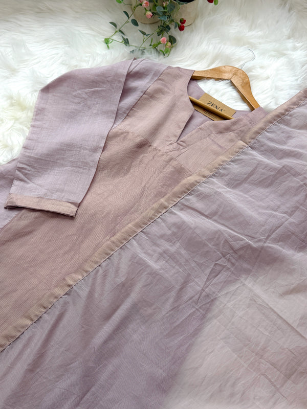 ✨ Mul Chanderi Striped Kurti Set ✨