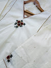 ✨ Premium Cotton Embroidered Hand-Detailed A-Line Kurti Set ✨
