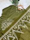 ✨ Pure Cotton Kurti Set with Thread Work Details ✨