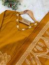 ✨ Pure Cotton Kurti Set with Thread Work Details ✨