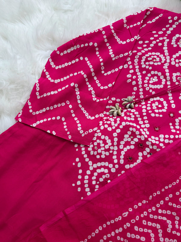✨ Pure Cotton A-Line Kurti Set ✨