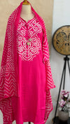 ✨ Pure Cotton A-Line Kurti Set ✨
