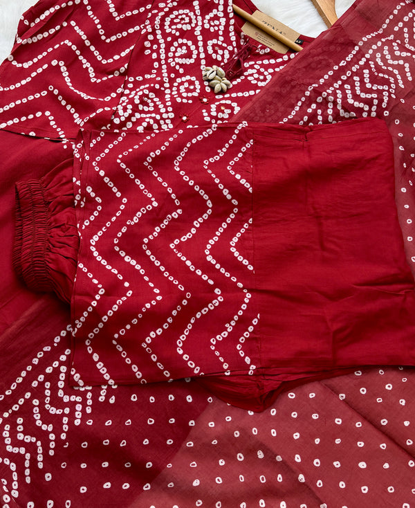 ✨ Pure Cotton A-Line Kurti Set ✨