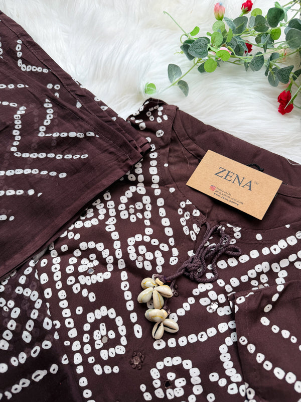 ✨ Pure Cotton A-Line Kurti Set ✨