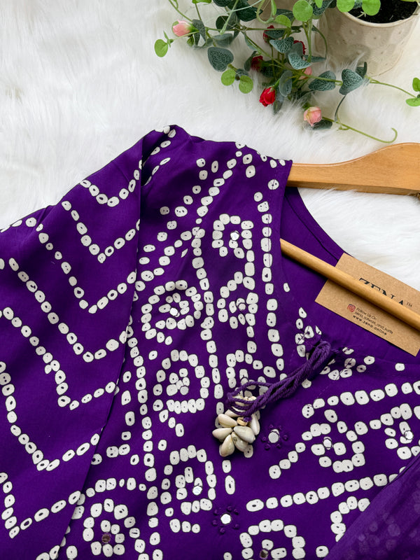 ✨ Pure Cotton A-Line Kurti Set ✨