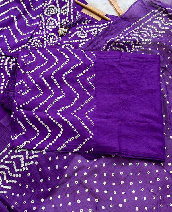 ✨ Pure Cotton A-Line Kurti Set ✨