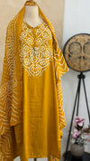 ✨ Pure Cotton A-Line Kurti Set ✨