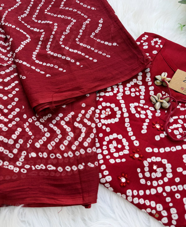 ✨ Pure Cotton A-Line Kurti Set ✨