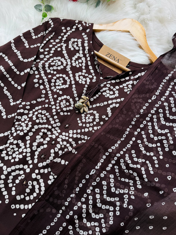 ✨ Pure Cotton A-Line Kurti Set ✨