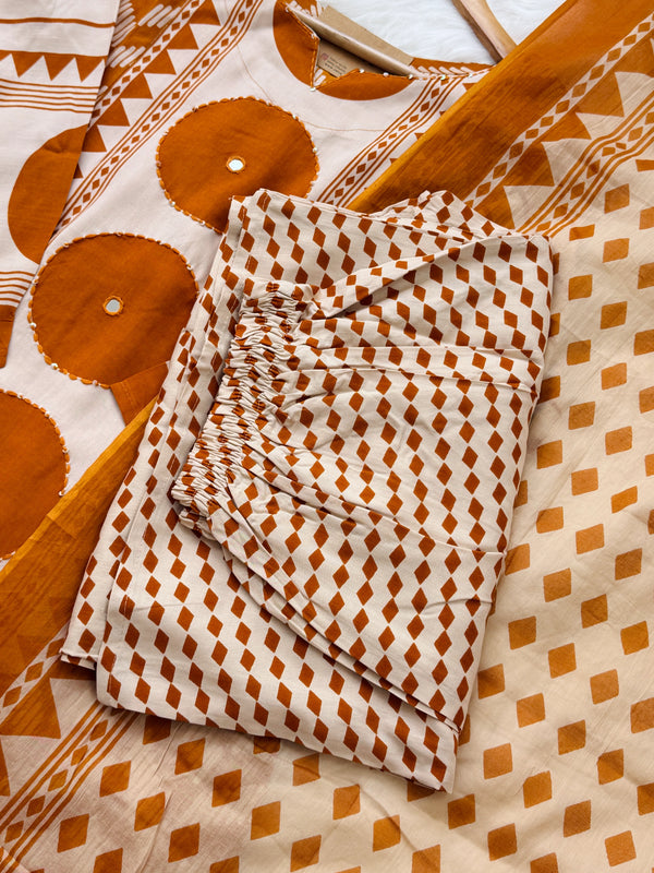 Pure Cotton Ready-to-Wear Kurti Set — Comfort Meets Everyday Elegance