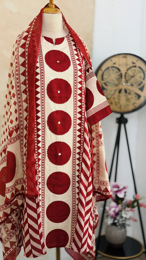 Pure Cotton Ready-to-Wear Kurti Set — Comfort Meets Everyday Elegance