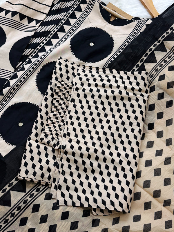 Pure Cotton Ready-to-Wear Kurti Set — Comfort Meets Everyday Elegance