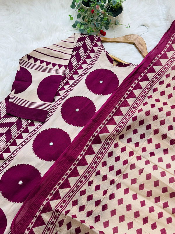 Pure Cotton Ready-to-Wear Kurti Set — Comfort Meets Everyday Elegance