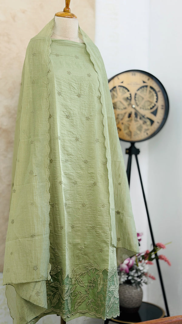 ✨ Mul Chanderi Unstitched Party Wear Suit ✨