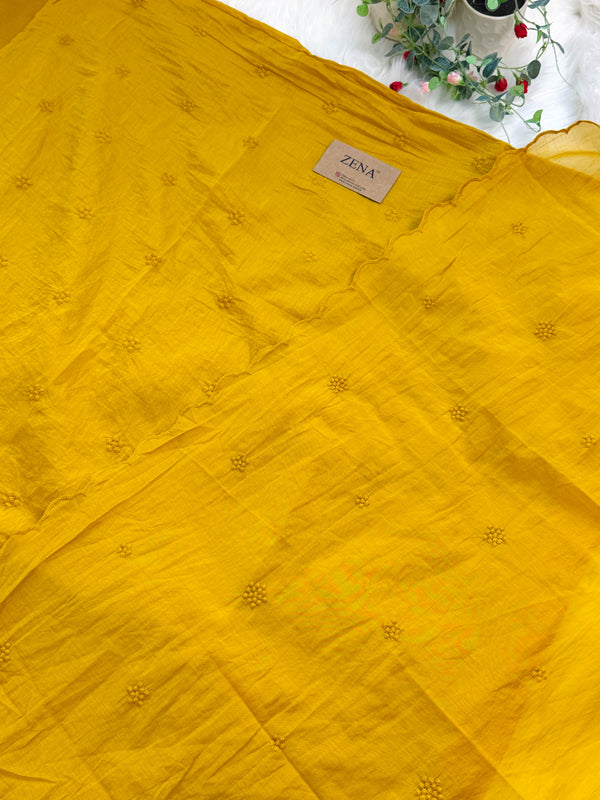 ✨ Mul Chanderi Unstitched Party Wear Suit ✨