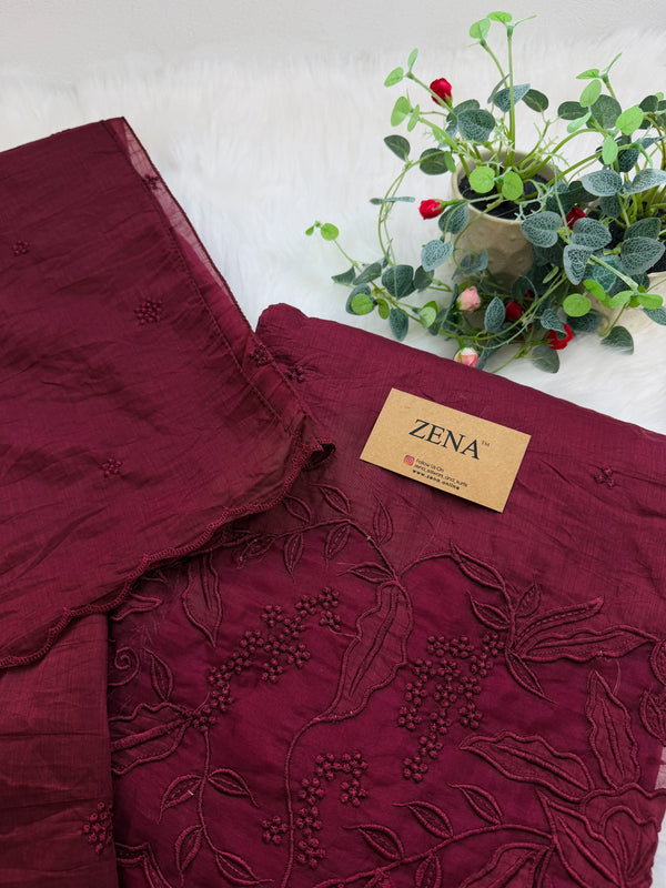 ✨ Mul Chanderi Unstitched Party Wear Suit ✨