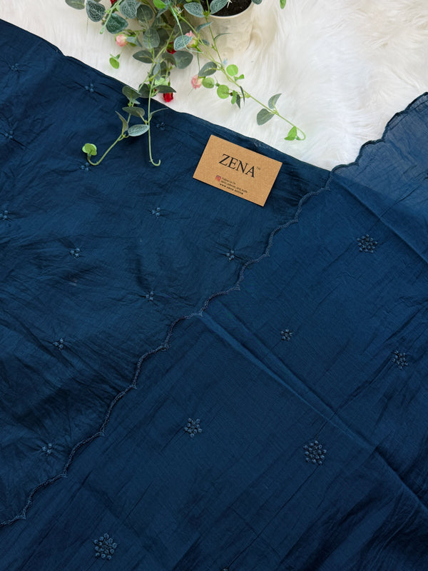 ✨ Mul Chanderi Unstitched Party Wear Suit ✨