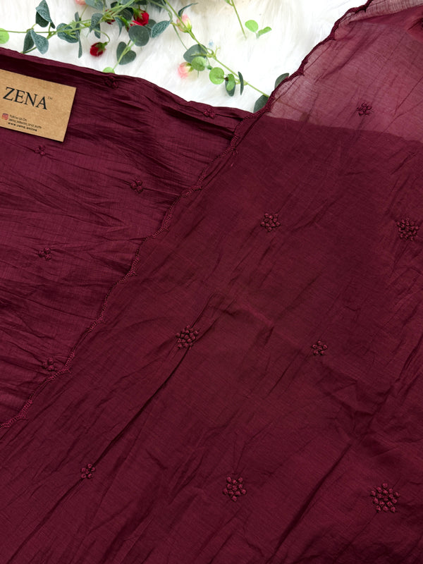 ✨ Mul Chanderi Unstitched Party Wear Suit ✨