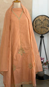 ✨ Premium Mul Chanderi Hand Work Unstitched Suit ✨