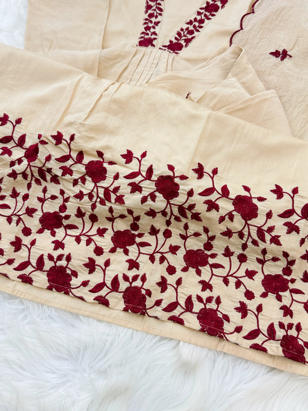 ✨ Diamond Mulchanderi Anarkali Set ✨