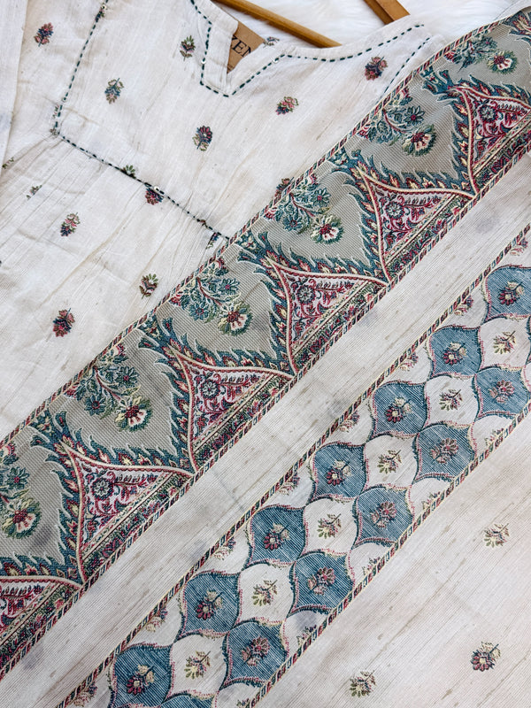 ✨ Pure Cotton Embroidered Anarkali Set ✨