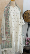✨ Pure Cotton Embroidered Anarkali Set ✨