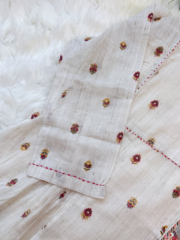 ✨ Pure Cotton Embroidered Anarkali Set ✨