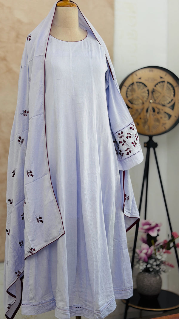 ✨ Premium Crushed Rayon Anarkali Suit ✨