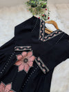 ✨ Imported Crush Silk Kurti Set with Appliqué Work ✨